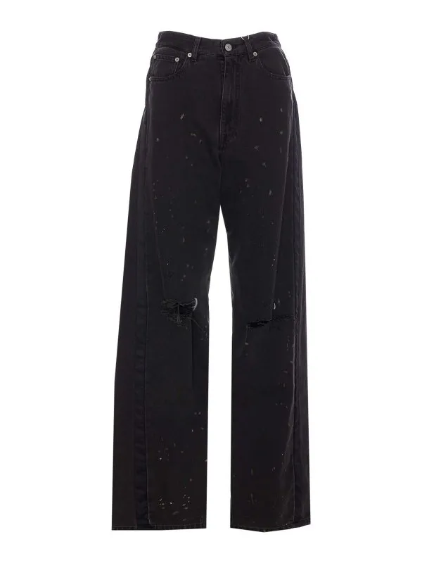 MM6 Maison Margiela Jean Bootcut - Noir - Noir | S62LB0190M30011963