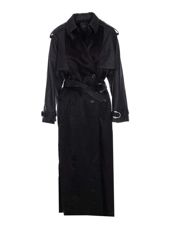 Pinko Trench-Coat - Noir - Noir - Femme | 1045972BVZ99