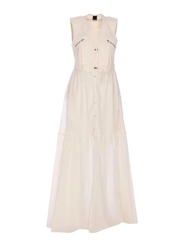 Pinko Robe Au Genou - Blanc - Blanc - Femme | 1052462MIC00