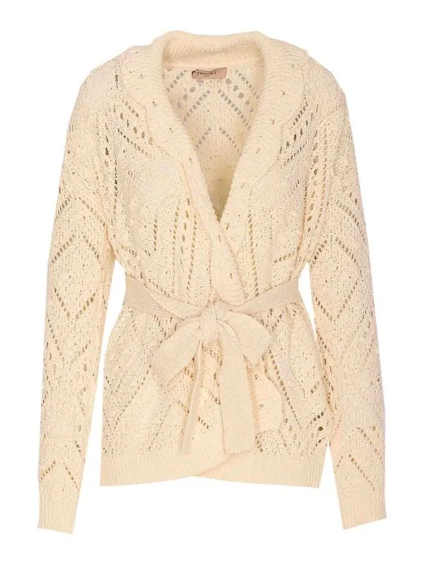 Twinset Cardigan - Blanc - Blanc - Femme | 251TP354312227