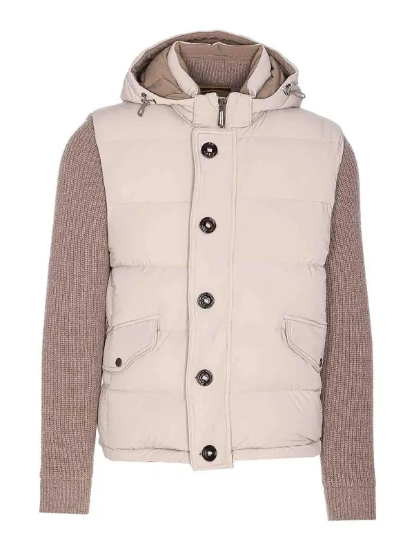 Moorer Blouson Rembourré - Beige - Beige - Homme | FOSCOLOKNMU0108