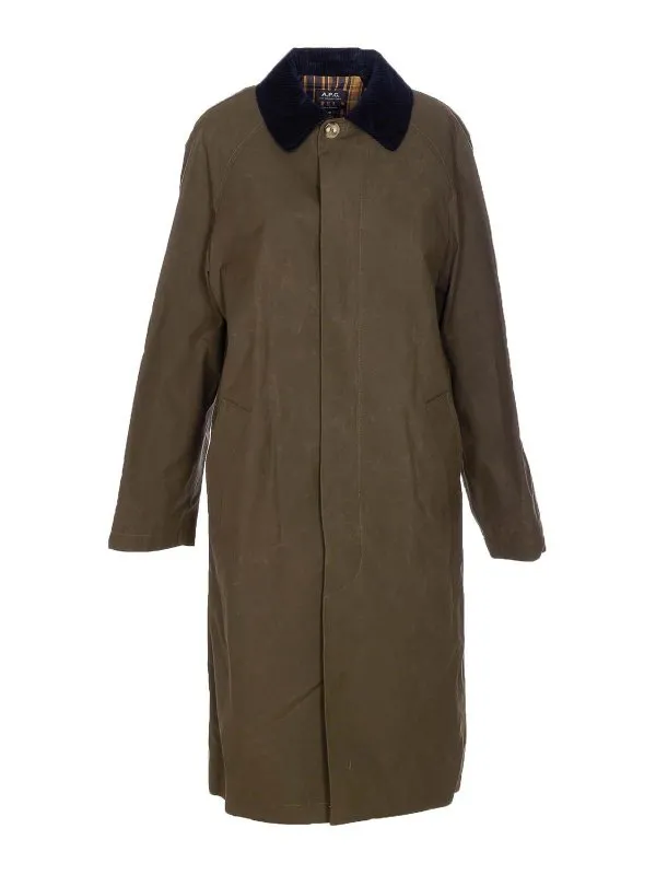 A.P.C. Trench-Coat - Vert - Vert - Femme | COHILM01548JAC