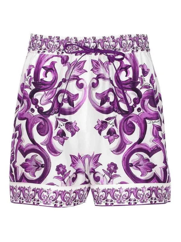 Dolce & Gabbana Short - Violet - Violet - Femme | FTDB8THI1Y8I23TN