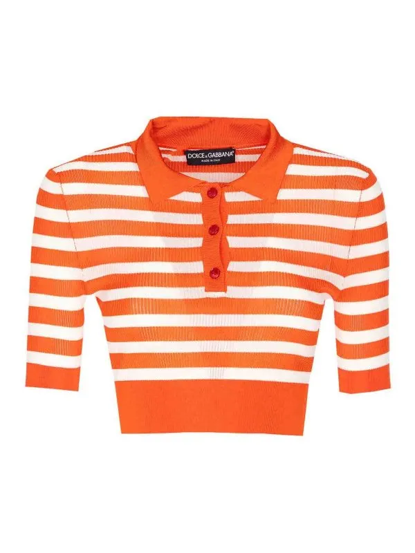 Dolce & Gabbana Polo - Orange - Orange - Femme | FXZ37ZJAIRRW8266
