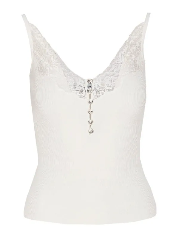 Self Portrait Top - Blanc - Blanc - Femme | 042TWHITE