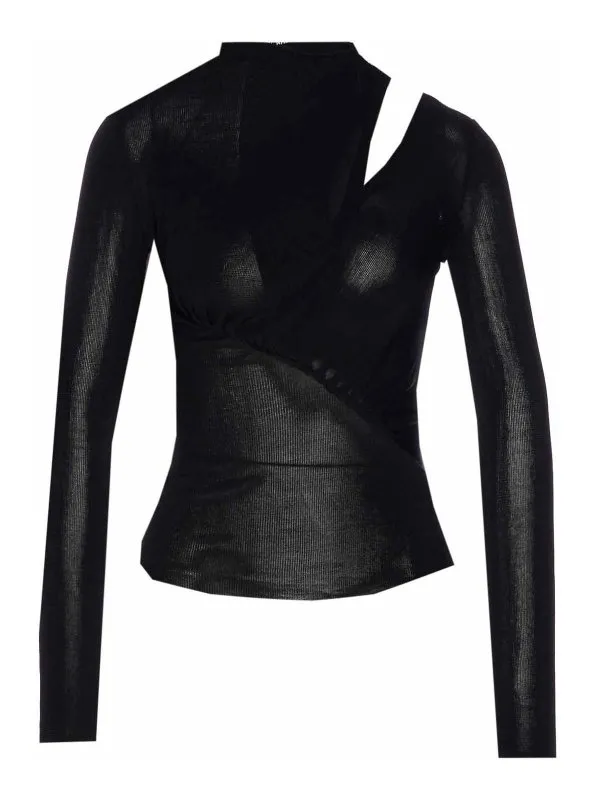 Self Portrait Top - Noir - Noir - Femme | 086TBLACK | thebs.com