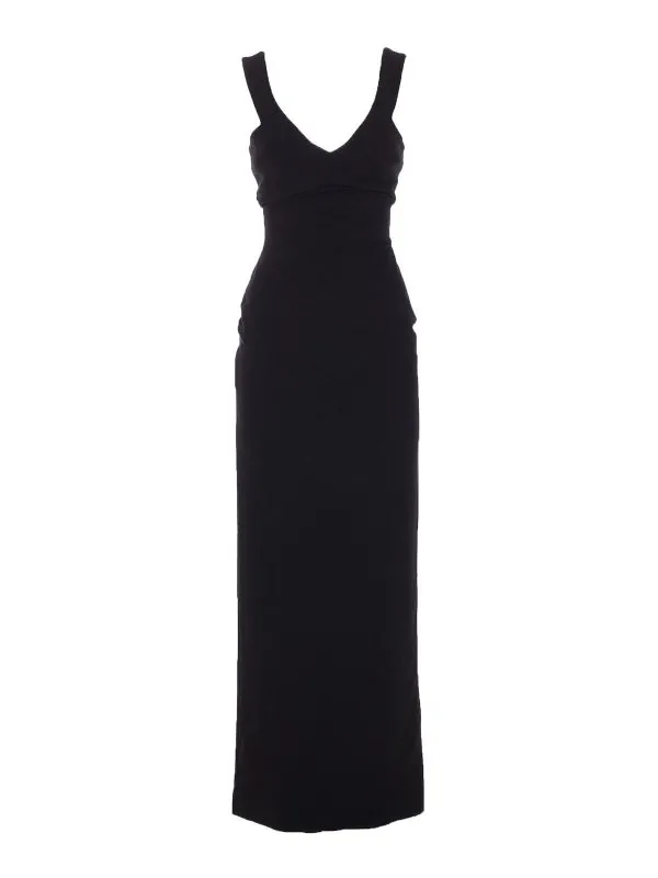 Solace London Maxi Robe - Noir - Noir - Femme | OS44044BLACK
