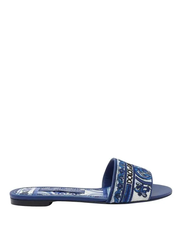 Dolce & Gabbana Sandales - Bleu - Bleu - Femme | CQ0571AV804HA3OB
