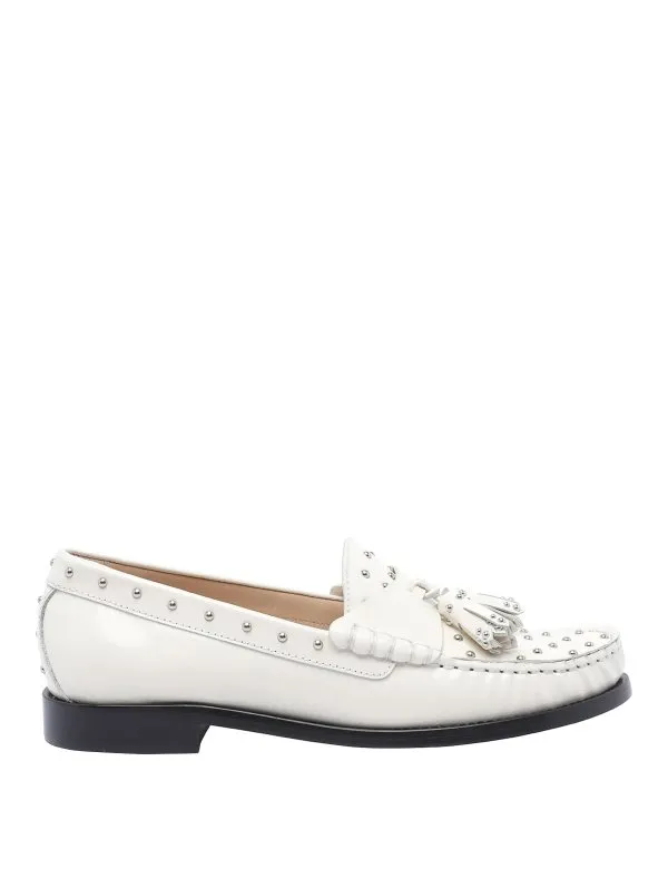 Stuart Weitzman Mocassins - Blanc | SL495LOTTIESOSTUDTASSLELOAFERAPSCRM