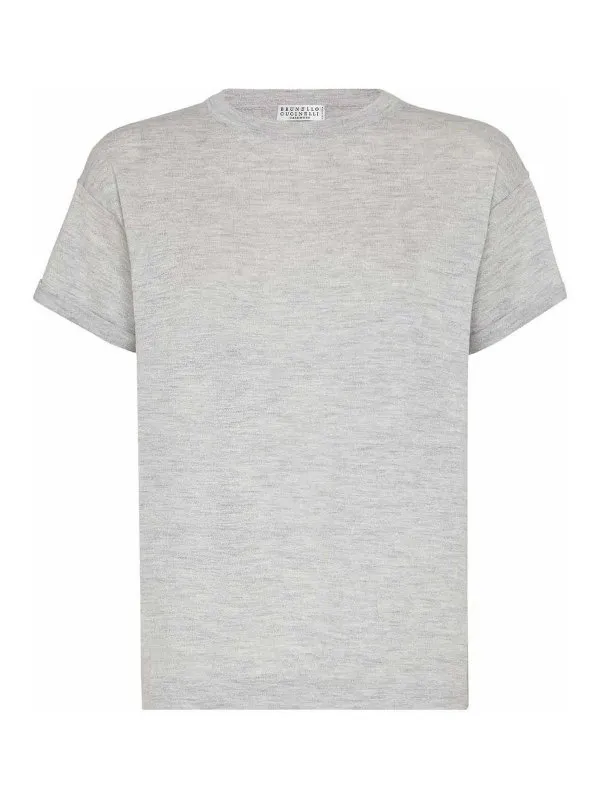 Brunello Cucinelli Pull Col Rond - Gris - Gris | M41810000C072