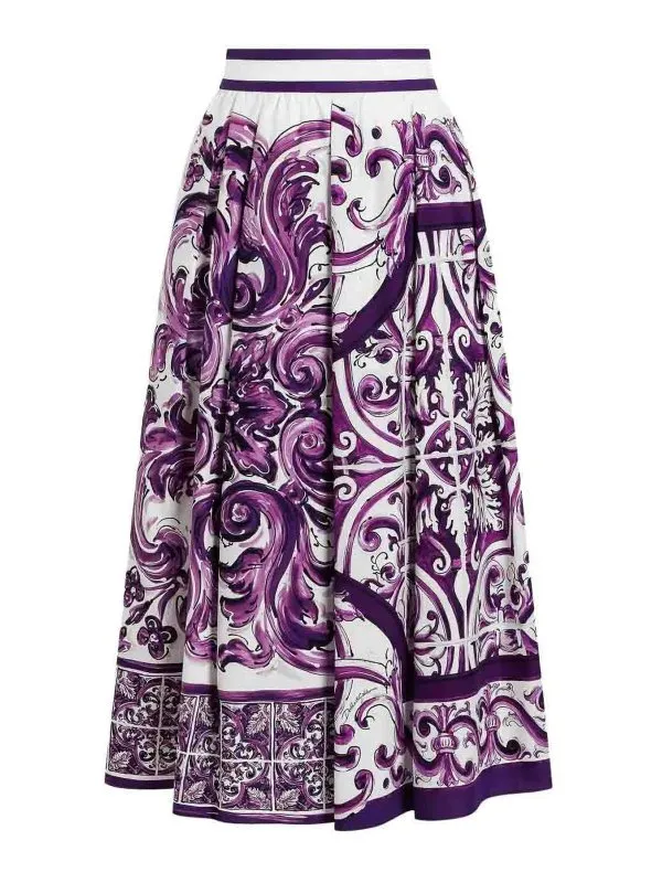 Dolce & Gabbana Jupe Midi - Blanc - Blanc | F4CULTFI5JGHP5DQ