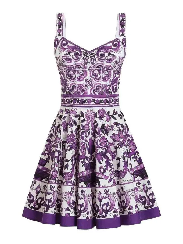 Dolce & Gabbana Robe Au Genou - Blanc - Blanc | F6TYUTHH5ENIP3TN