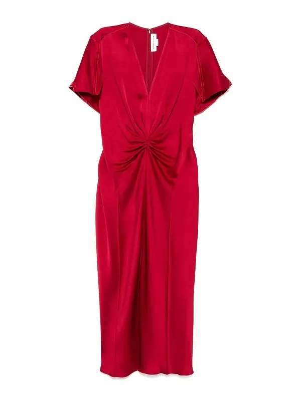 Victoria Beckham Robe Au Genou - Rouge - Rouge | 1325WDR005195D3311