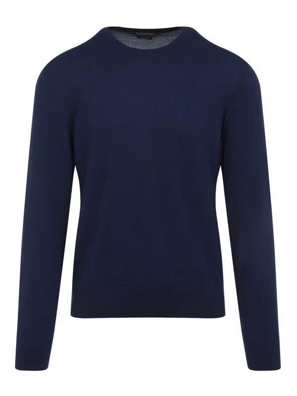 Tom Ford Pull Col Rond - Bleu - Bleu - Homme | KCL006YMW103HB745