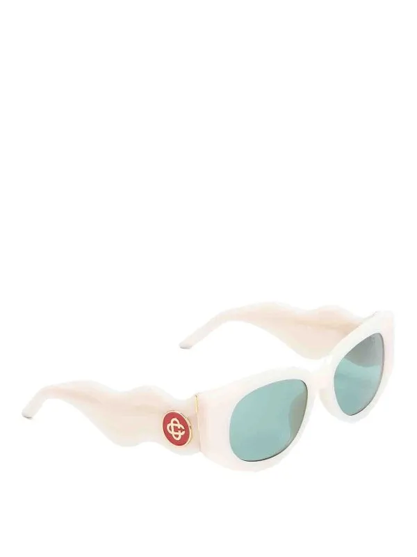 Casablanca Lunettes De Soleil - Jaune - Jaune | EW02005CREAM