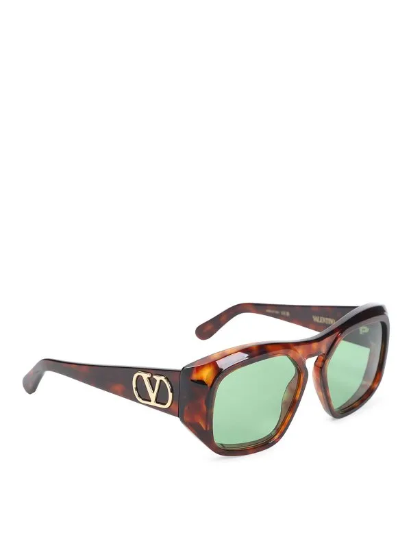 Valentino Garavani Lunettes De Soleil - Marron | VLS179B55TRT