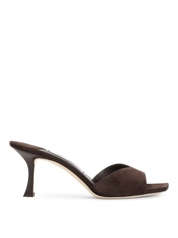 Jimmy Choo Mules - Marron - Marron - Femme | SKYE70SUECHOCOLATE
