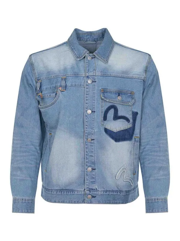 Evisu Veste Casual - Clair Délavé - Homme | 2ESHTM5DJ1045DENIM