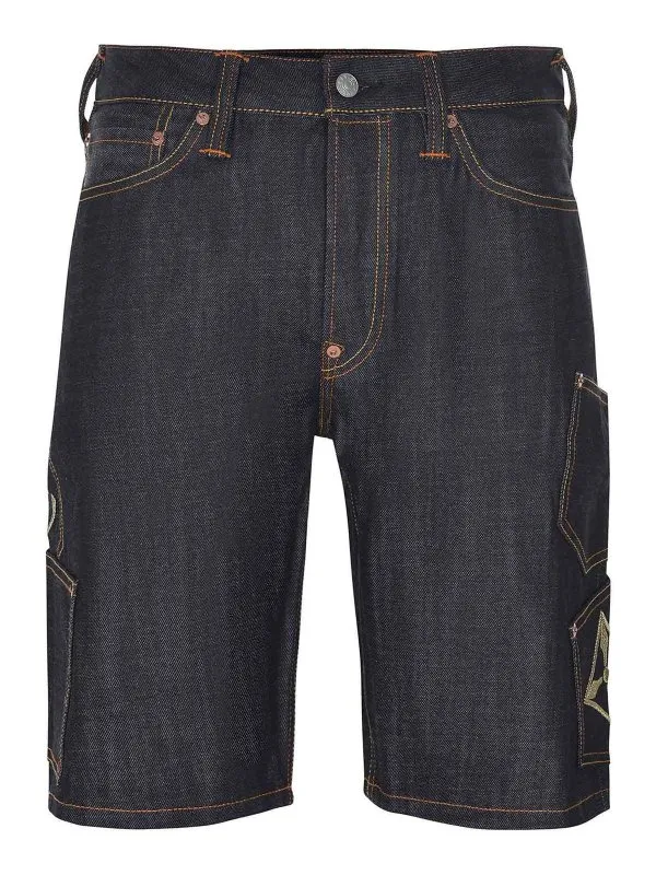 Evisu Short - Foncé Délavé - Homme | 2ESHTM5DS1145DENIM