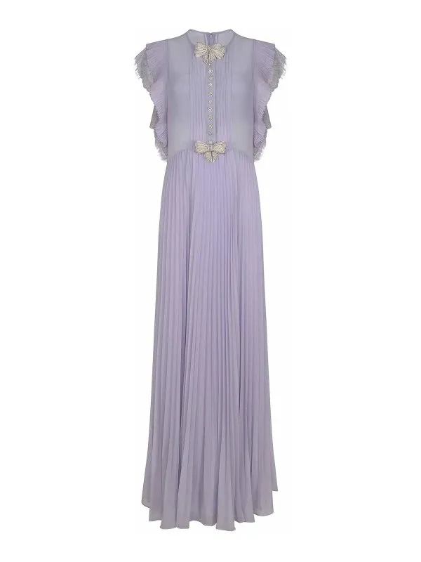 Self Portrait Robe Au Genou - Métallique - Métallique | SS25032X