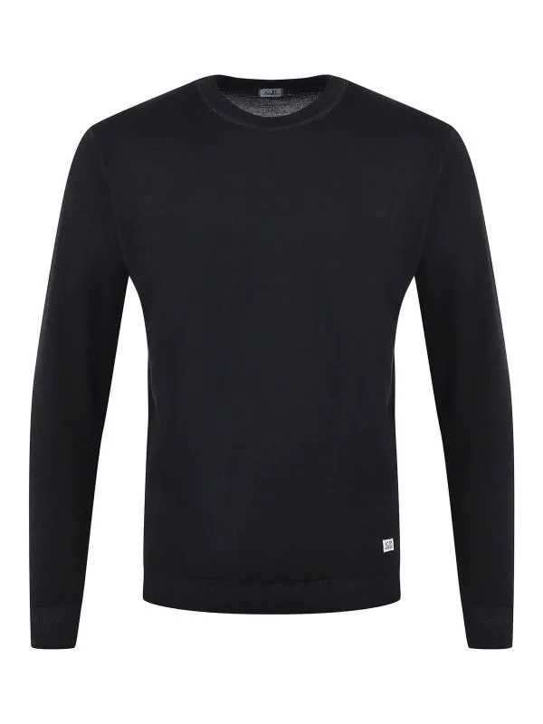C.P. Company Pull Col Rond - Noir - Noir - Homme | CMKN237A3247F999