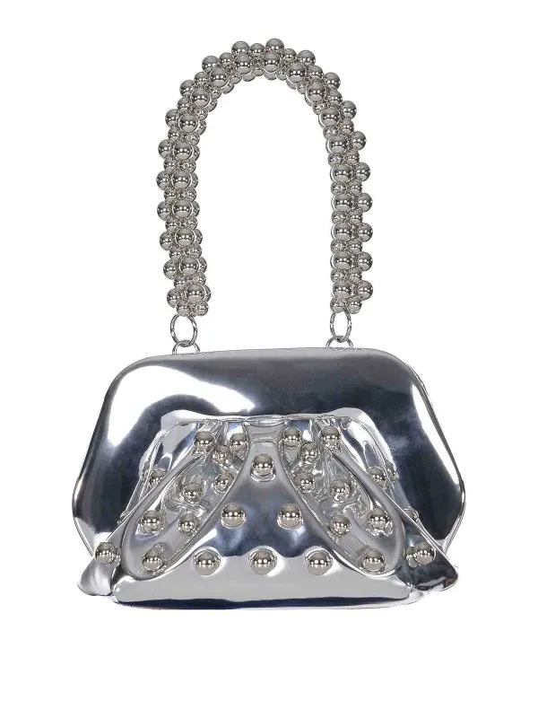 Themoirè Sac Bandoulière - Gea - Argenté - Femme | GO18SILVER