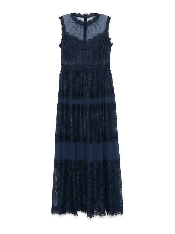 Ermanno Firenze Robe Au Genou - Bleu - Bleu | D46EQ041ER0MF794