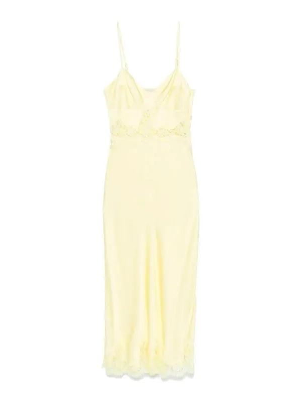 Ermanno Firenze Robe Au Genou - Jaune | D46EQ057EL1MFA0900188