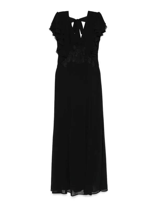 Ermanno Firenze Robe Au Genou - Noir - Noir | D46EQ063E65MF099