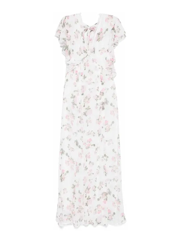 Ermanno Firenze Robe Au Genou - Crème | D46EQ077ED4MFA4949021