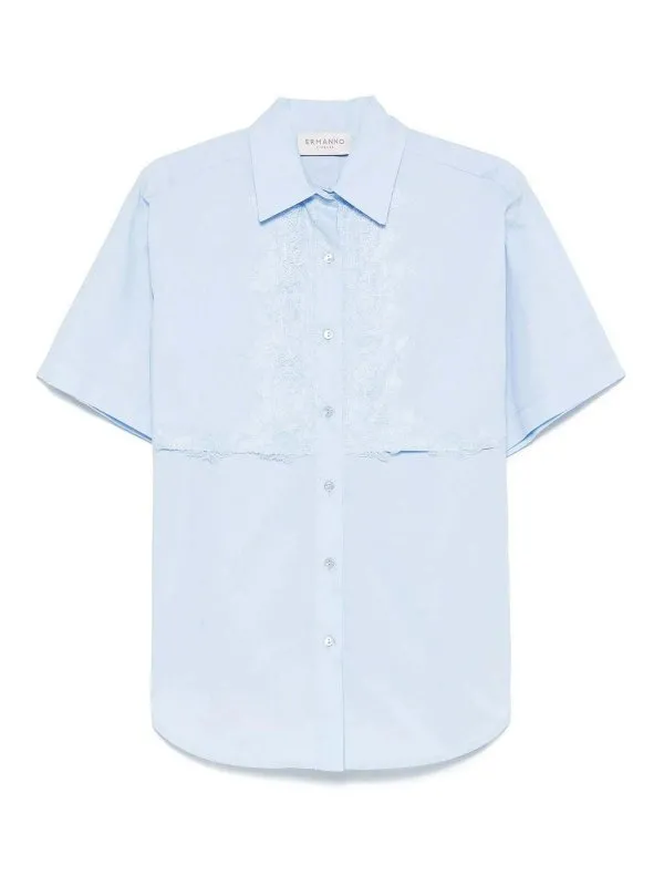 Ermanno Firenze Chemise - Bleu Clair | D46EK015E34MFA0400298