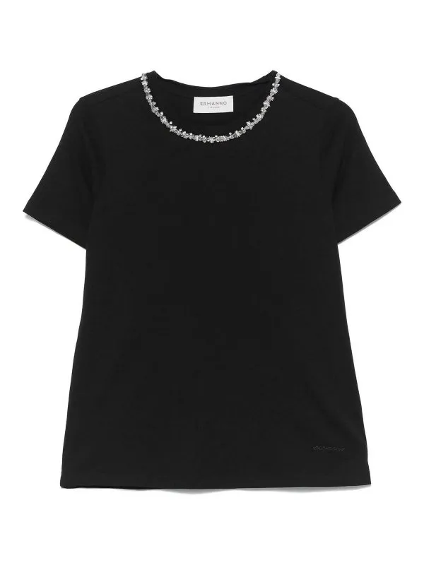 Ermanno Firenze T-Shirt - Noir - Noir | D46EL034APEE3MF18409950