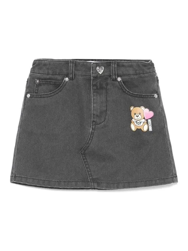 Moschino Kids Jupe Midi - Noir - Noir - Fille | HAJ03MLOA1460100