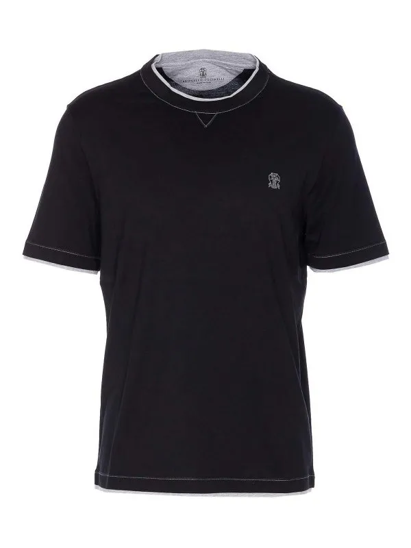 Brunello Cucinelli T-Shirt - Noir - Noir - Homme | M0B137451GCGB88