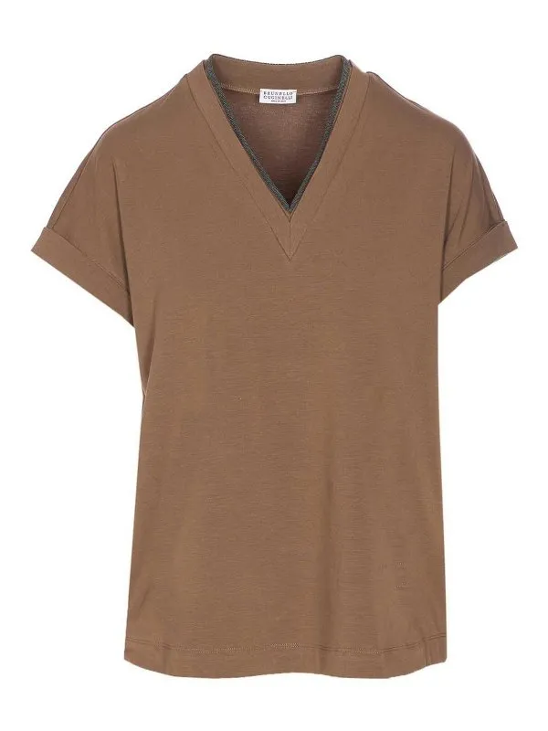 Brunello Cucinelli T-Shirt - Marron - Marron | M0T18BD222C8705