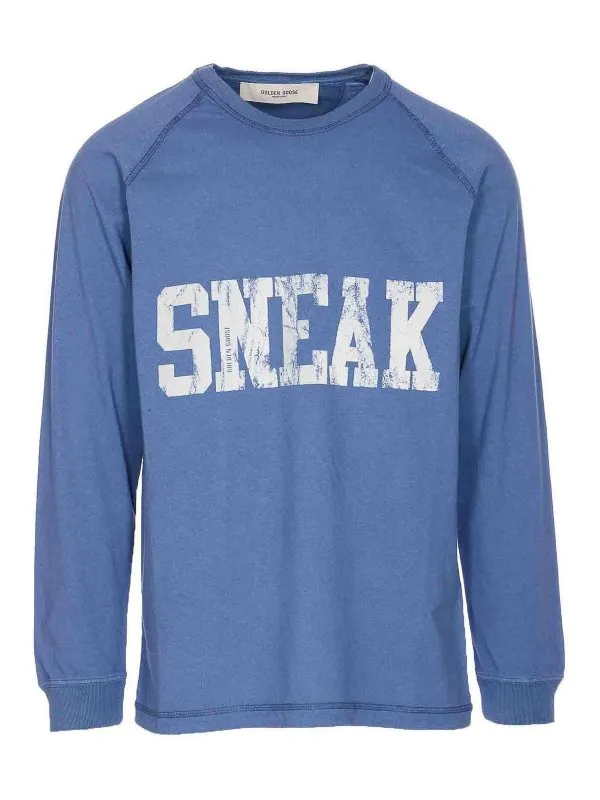 Golden Goose T-Shirt - Bleu - Bleu - Homme | GMP02015P00213850270