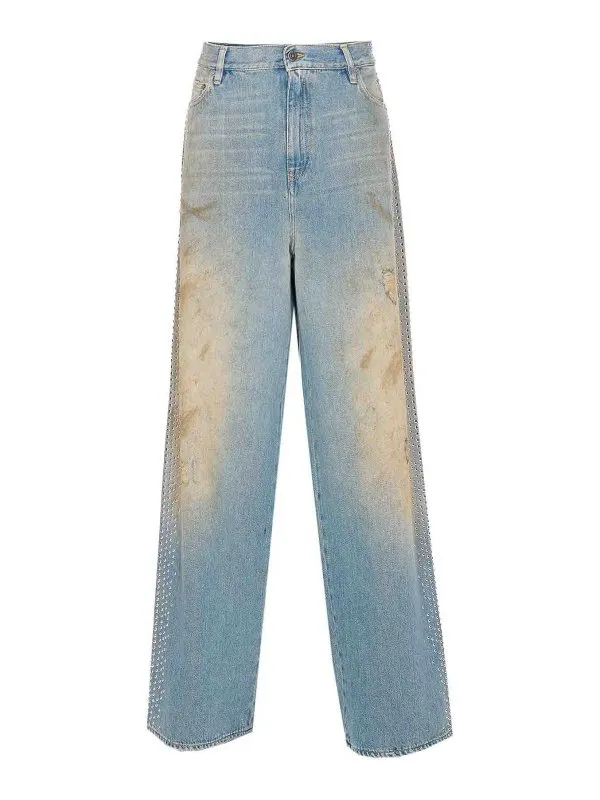 Golden Goose Jean Boyfriend - Bleu - Bleu | GWP02079P00207650491