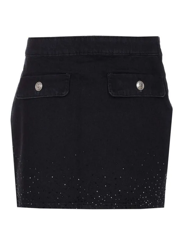 Liu Jo Mini Jupe - Noir - Noir - Femme | UF5122DS02587432