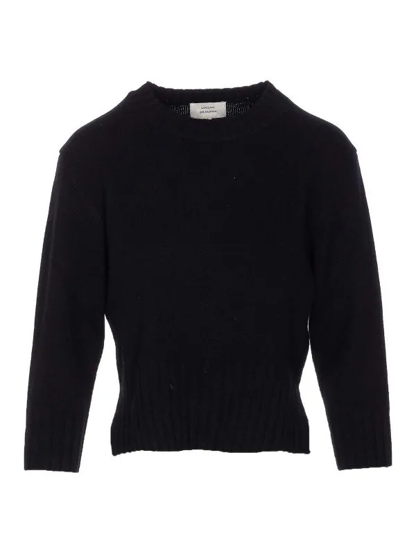 Loulou Studio Pull Col Rond - Noir - Noir - Femme | MORALDSBLACK