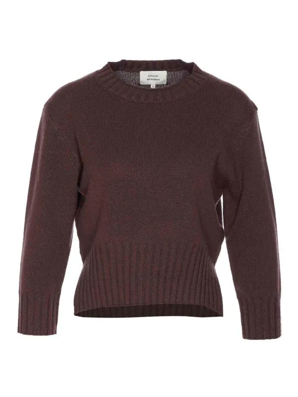 Loulou Studio Pull Col Rond - Marron - Marron | MORALDSBROWN