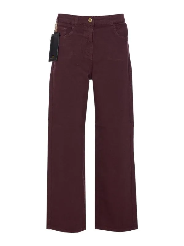 Elisabetta Franchi Jean Bootcut - Bleu - Bleu | PJ04D56E2EA4