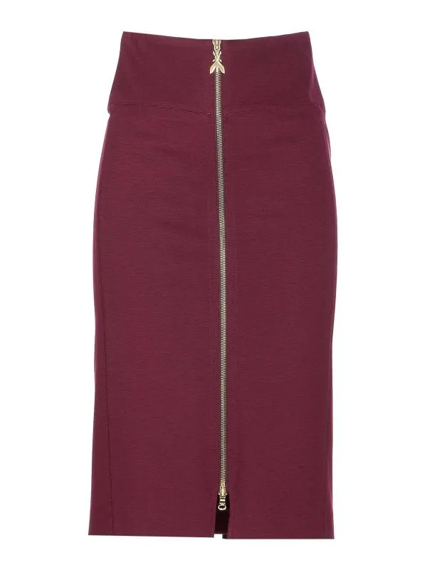 Patrizia Pepe Jupe Midi - Violet - Violet - Femme | 8G0485A025M536