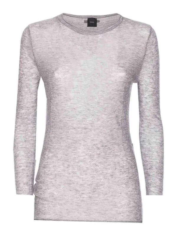 Pinko Pull Col Rond - Gris - Gris - Femme | 105398A2PMI42