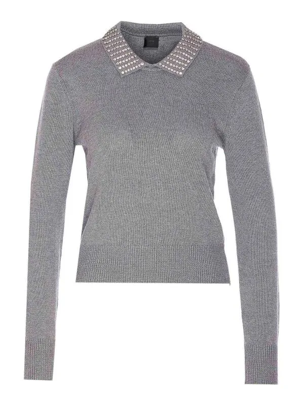 Pinko Pull Col Rond - Gris - Gris - Femme | 105530A2S4II2