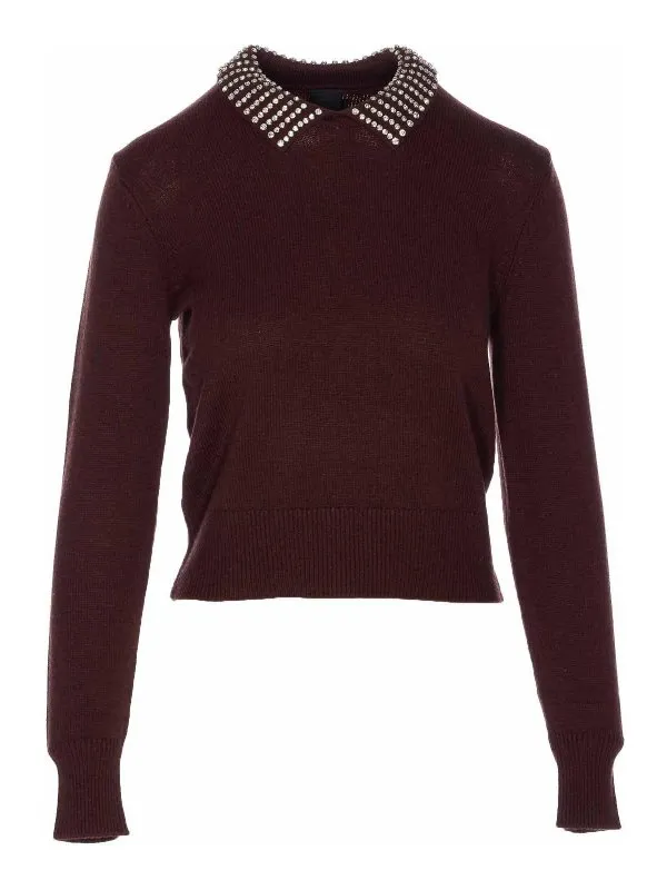 Pinko Pull Col Rond - Marron - Marron - Femme | 105530A2S4L99