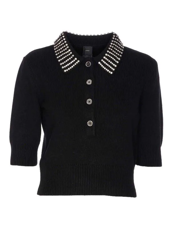 Pinko Pull Col Rond - Noir - Noir - Femme | 105745A2S4Z99