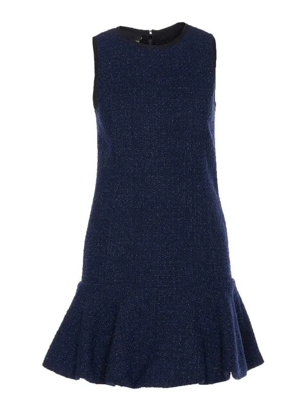 Pinko Robe Au Genou - Bleu - Bleu - Femme | 105795A2VLG82