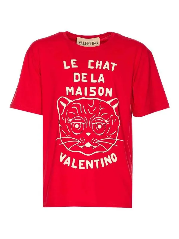 Valentino Garavani T-Shirt - Rouge - Rouge - Homme | MG16PB32BR3
