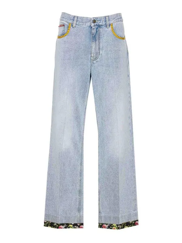 Valentino Garavani Jean Bootcut - Bleu - Bleu - Femme | DD20G94W508