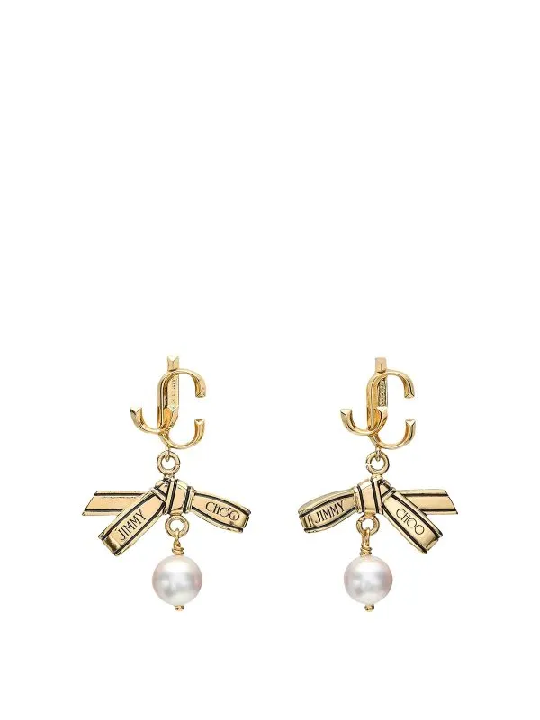 Jimmy Choo Boucles D'Oreilles - Or - Or | RBNPEARLEARRINGJKI
